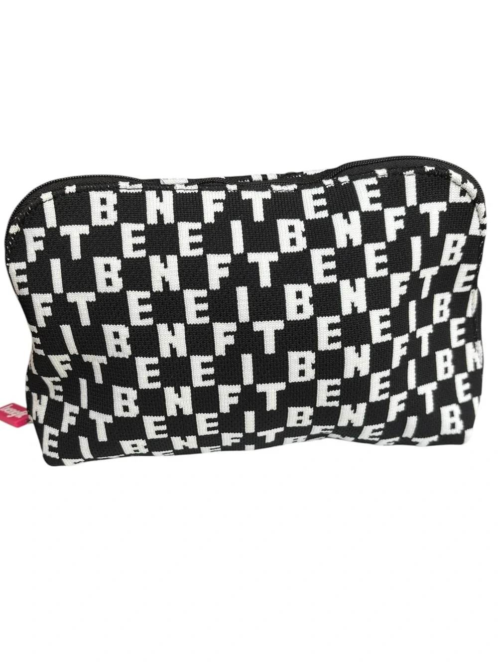 Benefit logo makeup bag, black and white. Excellent condition